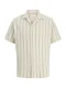 Jack & Jones Junior Overhemd ‘JORCOBA’  olijfgroen / wit / offwhite