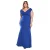 Maxi Portefeuille Jurk Met Ontblote Schouders Dames Goddiva
