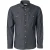 No Excess Overhemd lange mouw linnen denim look indigo