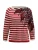 MADELEINE Trui  rood / offwhite