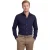 Overhemd donkerblauw Ledub Modern fit katoen wide spread
