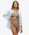 Triangelbikinitop met Koordjes Blauw