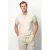 Profuomo Knitted Poloshirt Ecru –