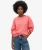 Geborstelde Trui met Ronde Hals Roze