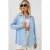 Gestreepte Oversized Blouse met Knopsluiting