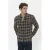 Matinique geruit overshirt met wol bruin