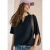 Cecil Dames Blouse met korte mouwen en gespleten hals in Blauw