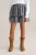 WE Fashion strokenrok donkerblauw