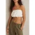 Reiss Cropped Cotton Coord Top Ivory