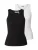 WEEKDAY Top  zwart / wit