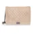 Chanel zachte grote leren jongen in beige