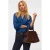 VERO MODA semi-transparante geruite blouse – blauw