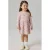 NAME IT MINI gebreide jurk met elastische boord en hartjes – lichtroze