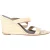 Diane Von Furstenberg Vivienne Wedge Sandalen met Krokodillenprint in Beige Leer