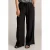 Ivy Beau straight regular waist broek met textuur zwart