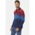 Babista regular fit gestreepte polo +FIT Collectie Plus Size – rood
