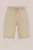 WE Fashion – Heren relaxed fit comfort short van linnenmix – Relaxed Fit – Beige – Katoen/Linnen –