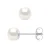 Oorbellen Studs Gekweekte parels 5-6mm White Natural White Gold