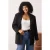 Trendyol Curve Dames Zwart Effen Lang Oversized Grote maten Blazers