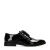 Manfield lakleren veterschoenen zwart
