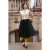 Topvintage exclusive ~ Camille blazer swing jurk in zwart en wit