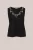 WE Fashion – Dames jersey singlet met embroideries – Curve – Regular fit – Zwart – Viscose – Plus Size