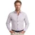 katoenen Ledub overhemd Modern Fit New wit geprint