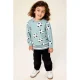 NAME IT MINI sweater met print – lichtgroen