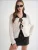 MixRay Gebreid vest  ecru / zwart