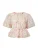 YAS Blouse ‘YASLEANNA’  lichtblauw / mosterd / rosa / wit