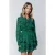 Colourful Rebel Sacha Liquid Paint Mini Ruffle Dress Green