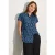 Cecil Dames Blouse met bonte print in Blauw