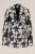 WE Fashion – Dames slim fit blazer met dessin – Slim Fit – Zwart –