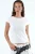 Ronde Hals Korte Mouwen Katoenmix Blouse
