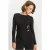 Ronde Hals Lange Mouwen Blouse met Accessoire Detail
