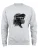 Cotton Prime Sweatshirt ‘Cool Monkey mit Brille ‘  grijs / donkergrijs / wit