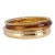 Life of Bulu armband Maxim – set van 4 goudkleurig/bruin