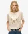 Luxe T-shirt met Metallic Logo en Relaxte Pasvorm Grijs