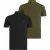 AllSaints Reform Ss Polo 2 Pac Jet Blk/ivy Grn