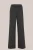 WE Fashion – Dames wide leg pantalon met krijtstreep – Regular fit – Grijs –
