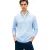 Lichtblauwe half zip trui Tommy Hilfiger katoen