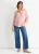 Blush Stripe Viscose Oversized Shirt