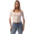 Levis Damesblouse met pointelle-patroon, ronde hals en 3/4-mouwen (Parel)