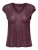 Only Onlsilvery S/s V Neck Lurex Top Jrs Noos T-shirts Burgundy