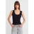 Geribbelde Mouwloze Cami Blouse