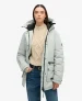 Superdry Vrouwen Gewatteerde City Parka Lichtgrijs