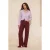 TRENDYOLMİLLA Dames Bordeaux Effen Wijde pijp Hoge taille Jeans