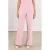 NUKUS wide leg regular waist broek roze