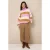 Lofty Manner gestreepte coltrui – roze/meerkleurig