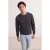 TRENDYOL MAN Heren Grijs Effen Lang Regular fit Sweatshirts